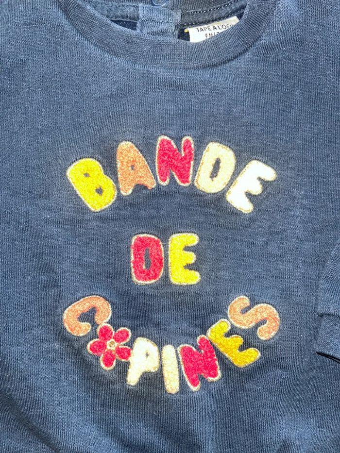 Pull sweat-shirt « Bande de Copines » TAO - photo numéro 2