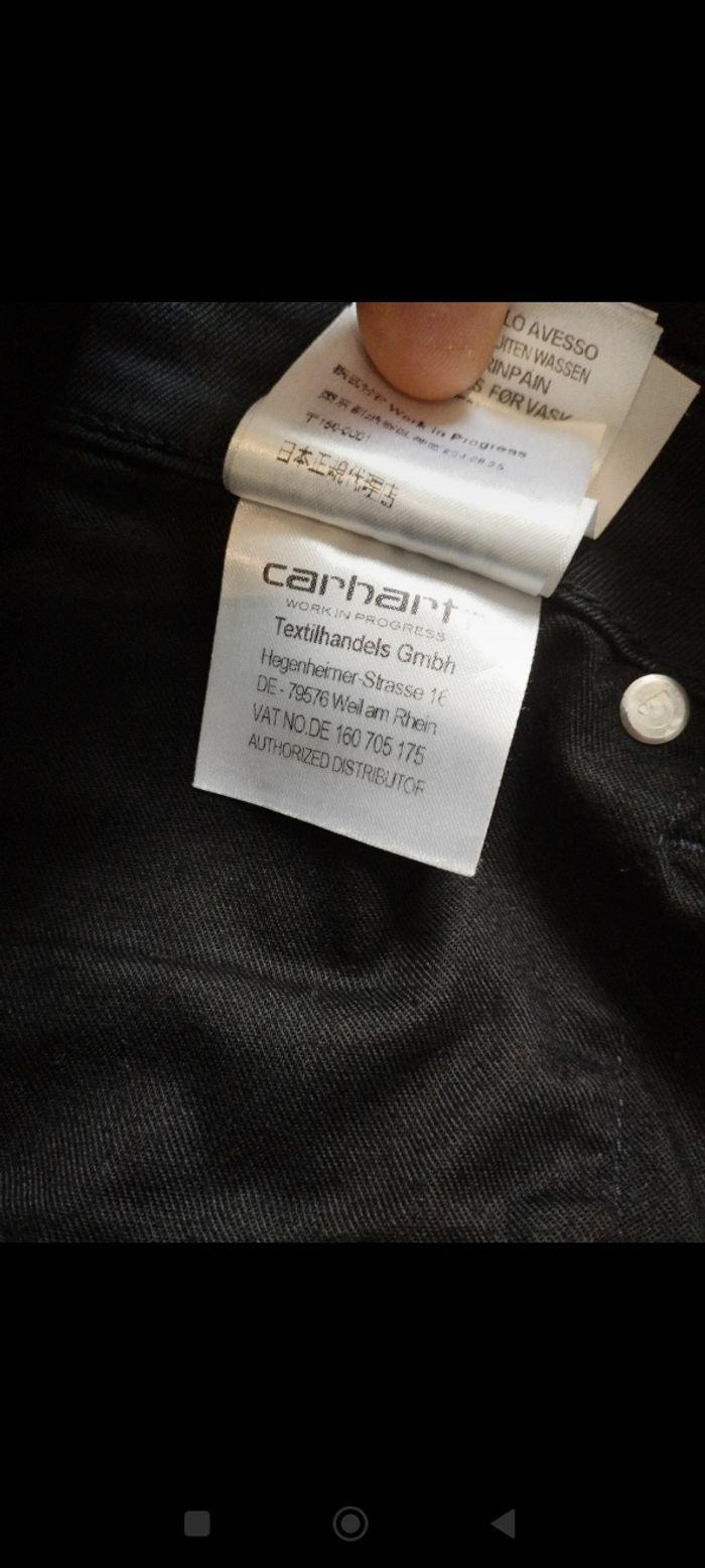 Pantalon Carhartt noir taille 38 très bon état - photo numéro 5