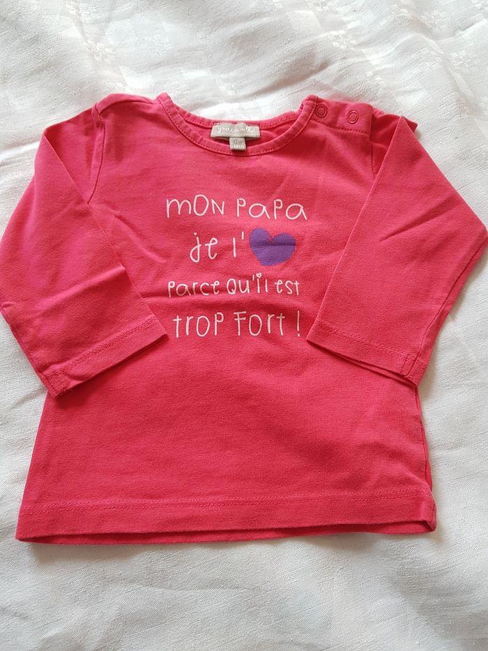 Lots tee-shirts manches longues 6 mois - photo numéro 3