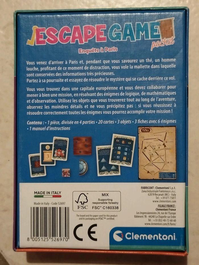 Neuf! Escape Game Pocket Enquête à Paris Noël - photo numéro 2