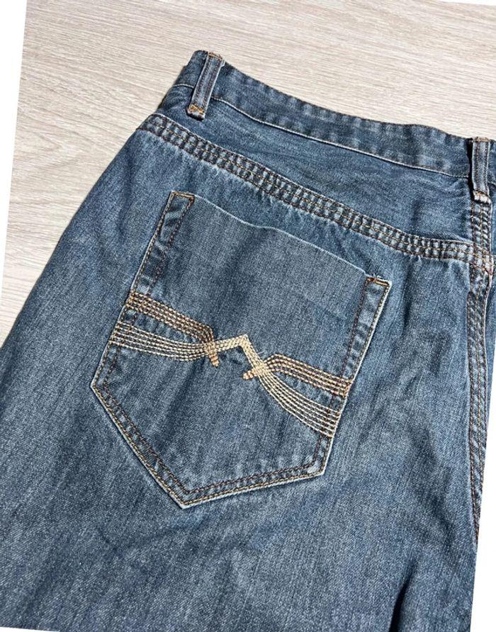 🩳 Short vintage brodé hip hop Ecko UNLTD en jean Bleu Taille 40 XL 🩳 - photo numéro 11