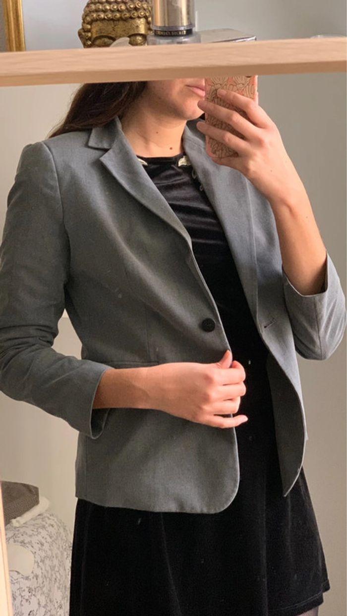 Blazer gris taille 40 - photo numéro 2