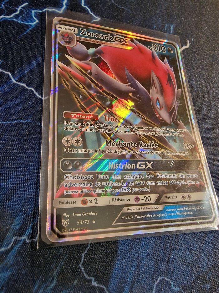 Carte pokémon officielle française zoroark Gx 53/73 légende brillante - photo numéro 2