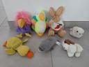 Lot 7x peluches ; doudous