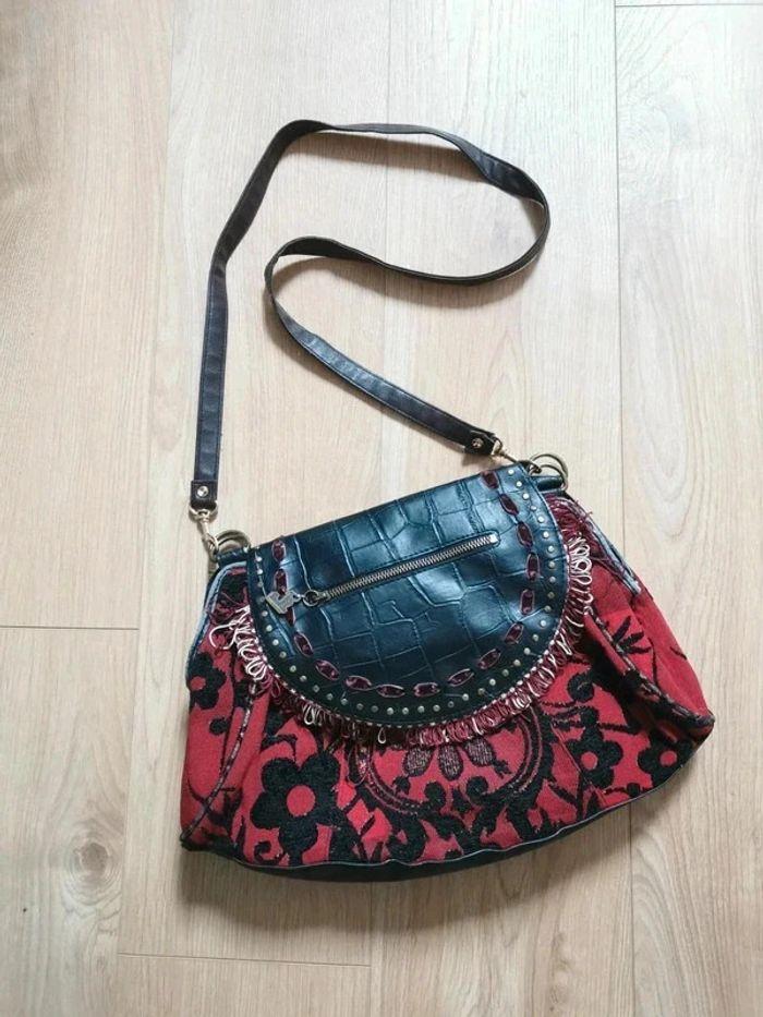 Sac rouge et noir Desigual - photo numéro 2