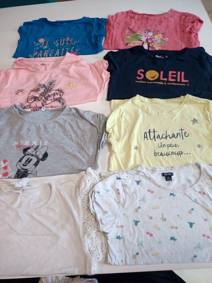 Lot de 8 t-shirts fille 10 ans et 1 gratuit be - photo numéro 1