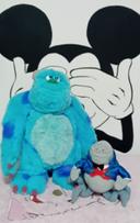 Lot de peluche Sully et Watermoose  Monstres et compagnie Disney pixar