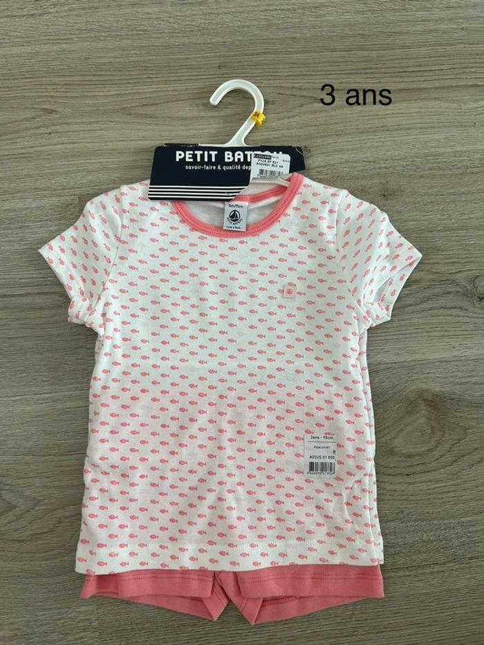 Pyjama court Petit Bateau 3 ans Neuf - photo numéro 1