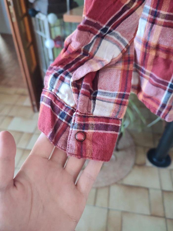 Chemise rouge à carreaux vintage 38 - photo numéro 6