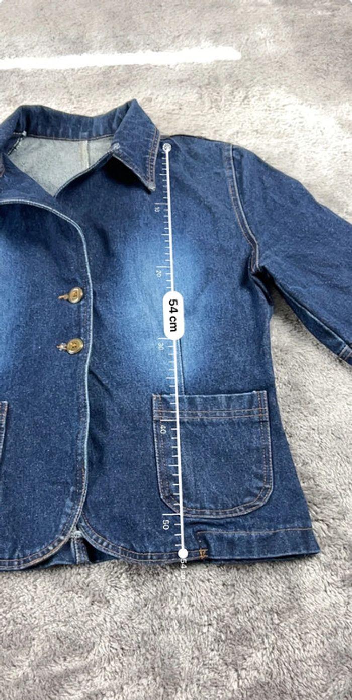 👕 Veste en Jeans vintage y2k Bleu Taille L 👕 - photo numéro 3