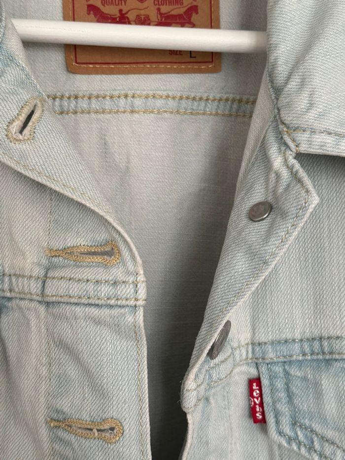 Veste en jean sans manches Levi's L - photo numéro 9