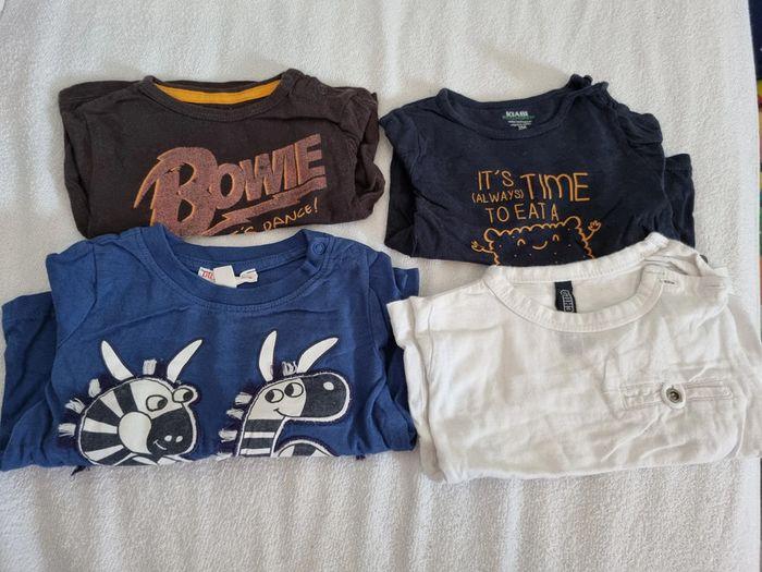 Lot de 4 t shirts manche longues 3 mois - photo numéro 1