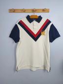 Polo Ralph Lauren Vintage Bleu et Rouge Logo Golf Brodé Jaune Taille L Homme