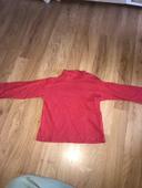 Pull col roule 18 mois rouge