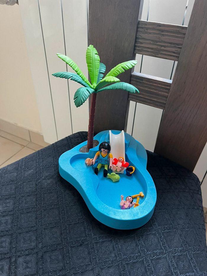 Playmobil piscine avec toboggan