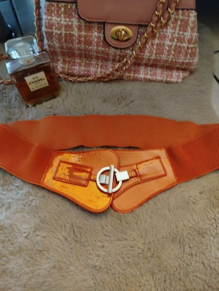 Ceinture Orange élastique Fashion - photo numéro 2