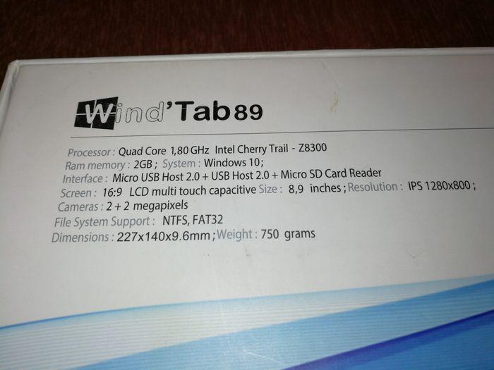 Tablette Storex Wind Tab 8.9'' Windows 10 / 32 Go Wi-Fi / Intel Atom x5-Z8300, Quad-core 1,8 GHz - photo numéro 5