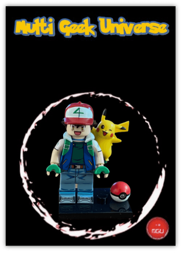 Personnage Pokémon Block Légo - Sacha et Pikachu - photo numéro 6