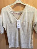 top beige bershka neuf