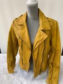 Veste blouson cuir moutarde Oakwood Taille L comme neuf