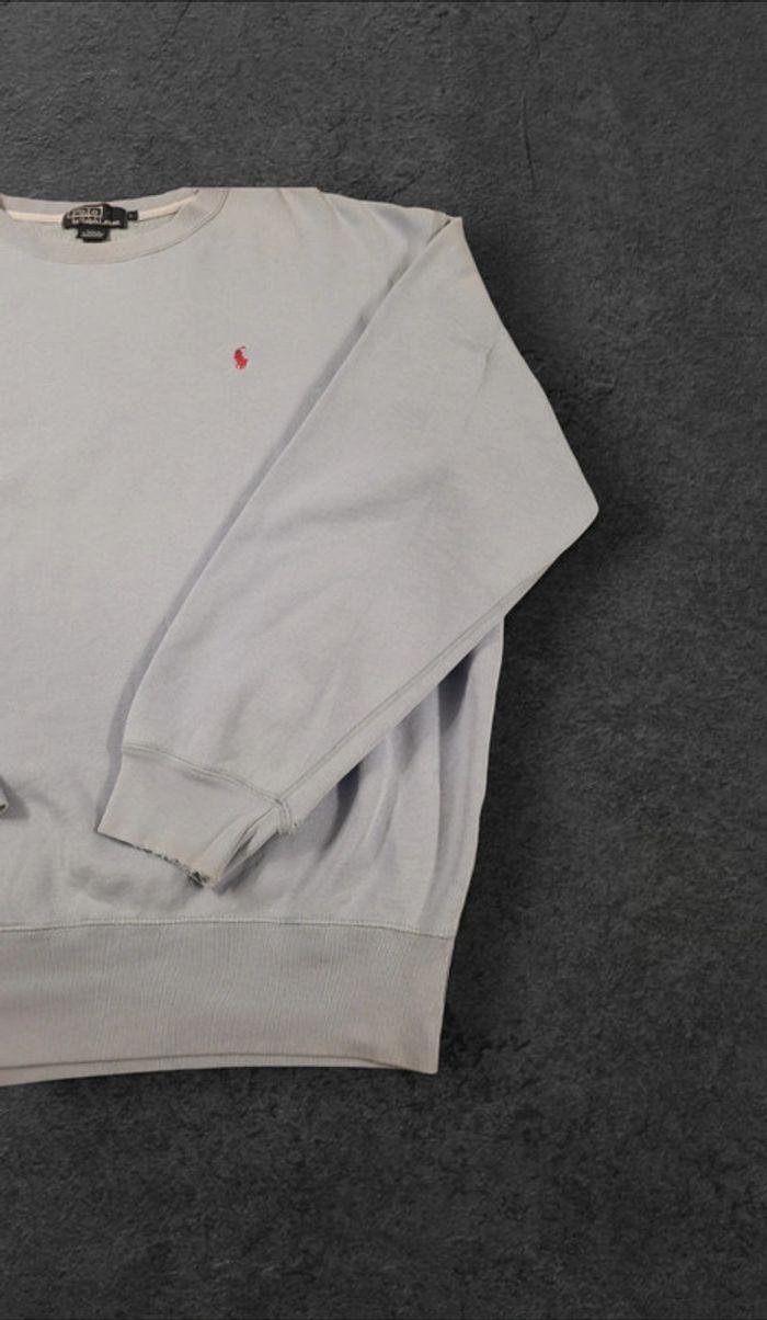 Sweat POLO Ralph Lauren Ciel Taille L défauts - photo numéro 4