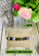 Bracelet en perle multicolore