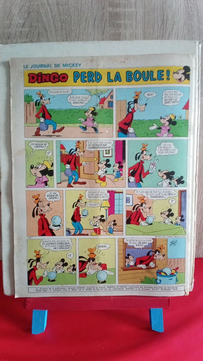 Le journal de Mickey, nouvelle série n° 1358, 1978 (avec les 6 autocollants) - photo numéro 2