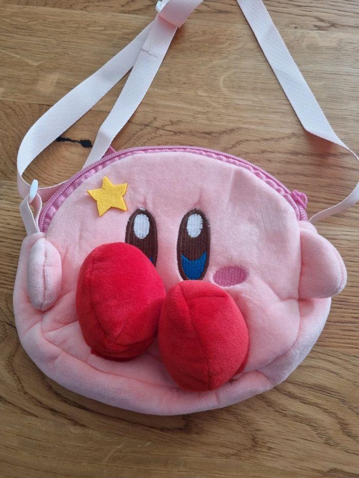 Sac bandoulière rose enfant jeux vidéo kirby - photo numéro 2