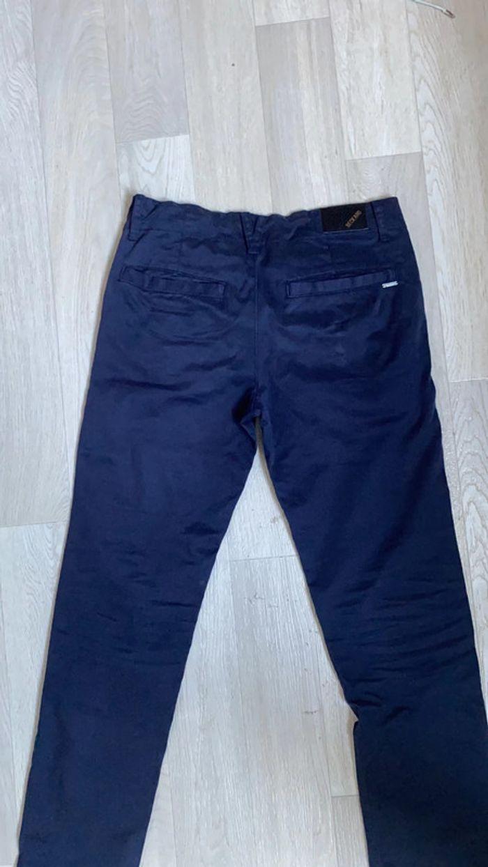 Pantalon chino bleu - photo numéro 4