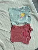 Lot de deux t-shirt TAO et JBC - taille 62