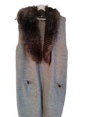 Maxi Gilet fourrure gris - taille M