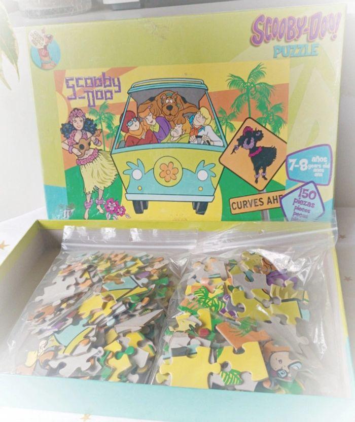 Puzzle scoubidou Scooby doo mystery machine van 150 pièces wellseason curves ahe vaïné well barbera - photo numéro 1