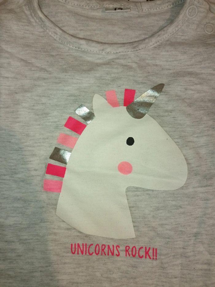 Tee shirt licorne - photo numéro 2