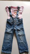 Pantalon salopette 2 ans