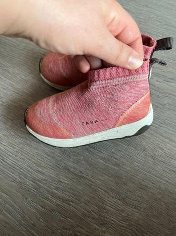 Basket chaussette rose Zara taille 21 - photo numéro 6