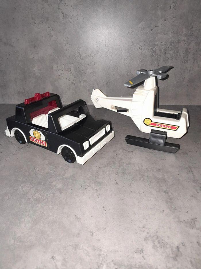 Jouets Fisher-Price Vintage 1981 voiture et hélicoptère - photo numéro 1