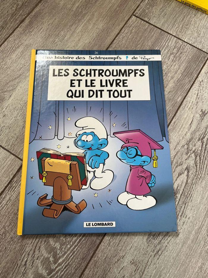 Bd les schtroumpfs et le livre qui dit tout - photo numéro 2