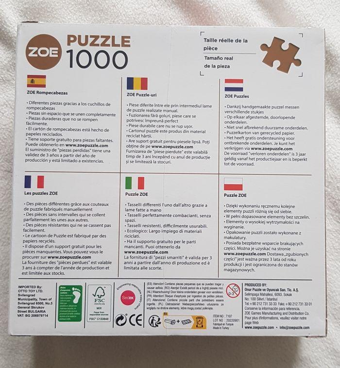 Lot de 4 puzzle x 1000 pieces neuf - photo numéro 8