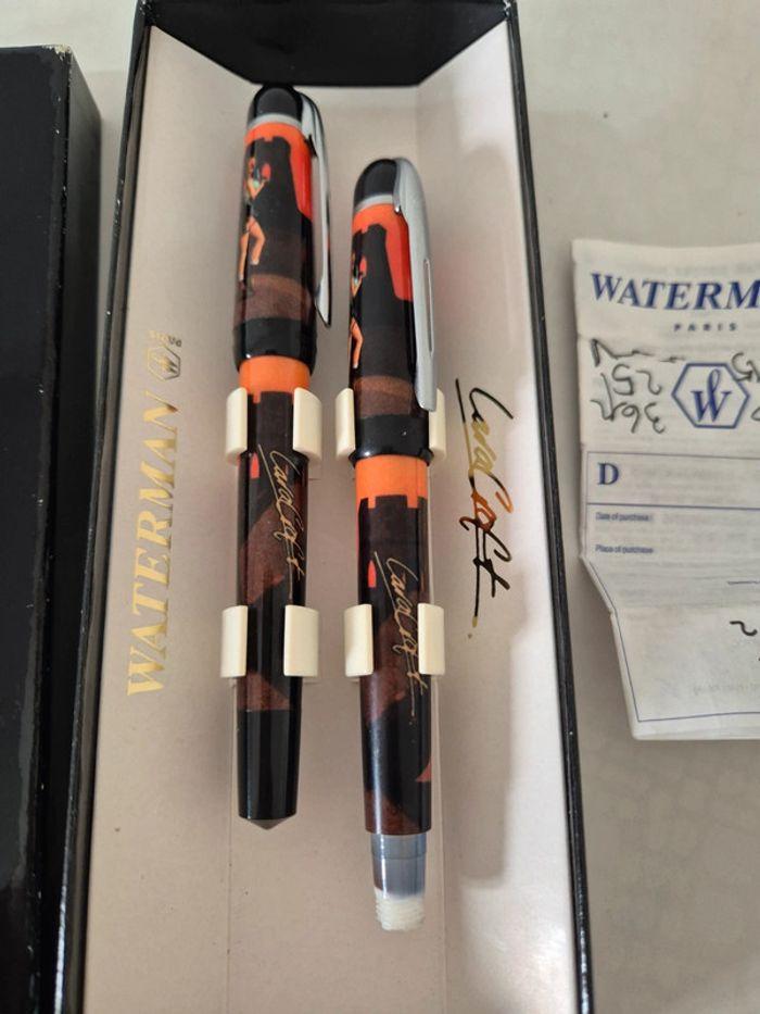 Waterman tomb raider Lara Croft Stylo duo Plume et Roller 1999 Rare - photo numéro 3