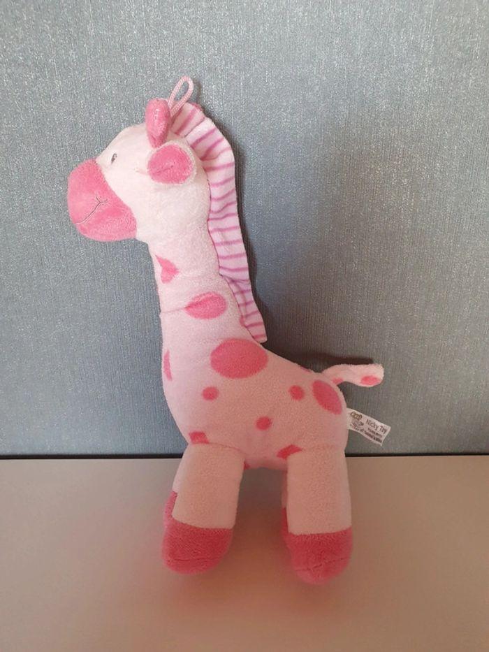 Peluche Girafe rose - photo numéro 1