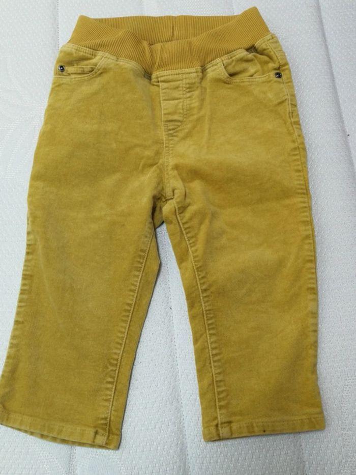 Pantalon jaune 9-12 mois H&M - photo numéro 1