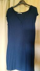 Robe en laine bleu marine T2