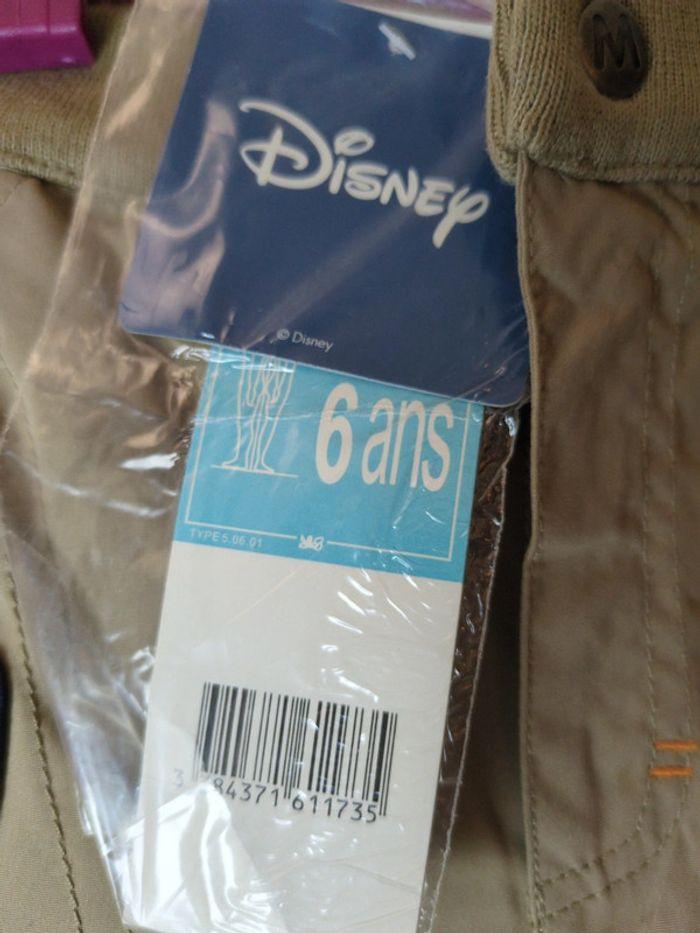 Pantalon cargo doublé beige Disney Mickey 6 ans - photo numéro 5