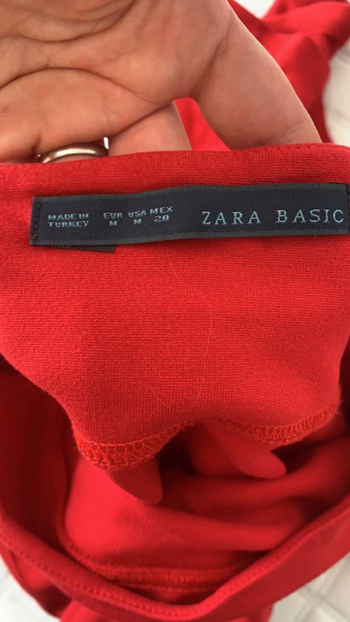 Robe rouge Zara Taille M - photo numéro 4