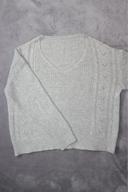 Pull gris col v torsadé shein taille s 36