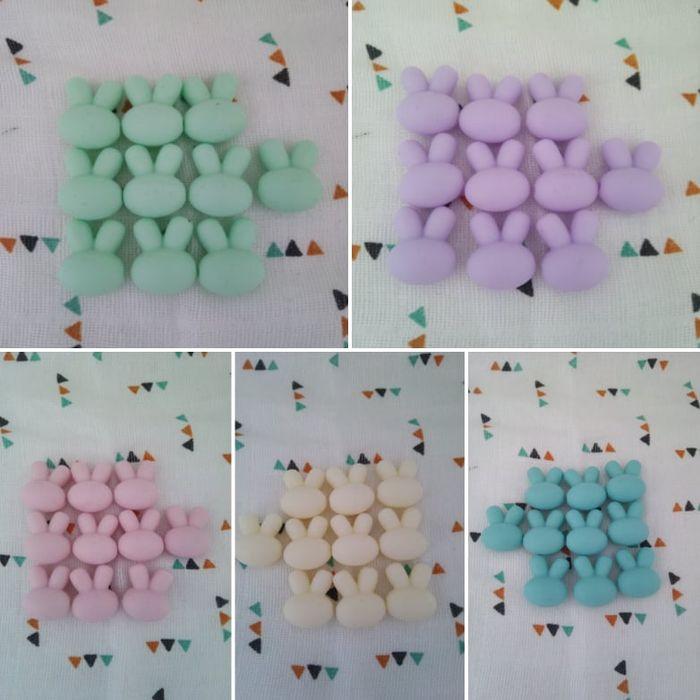 Lot de perles en silicone lapin - photo numéro 5