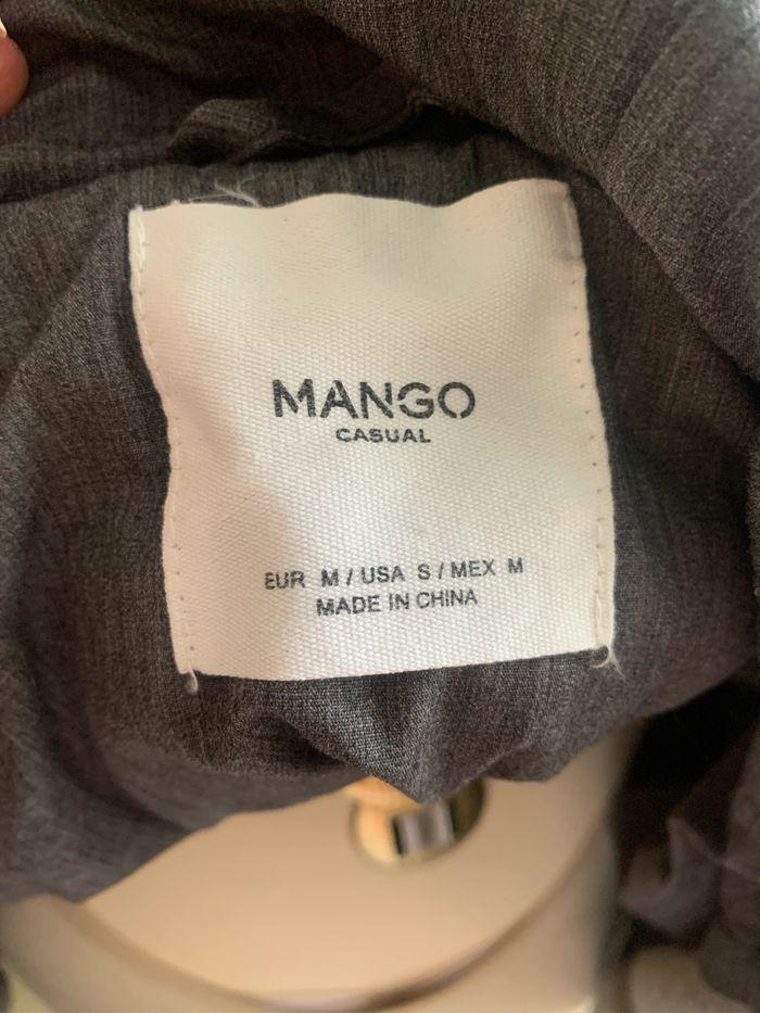 Manteau mouton beige et gris Mango - photo numéro 9