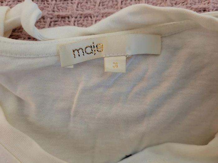 t-shirt Maje blanc taille 3 - photo numéro 3