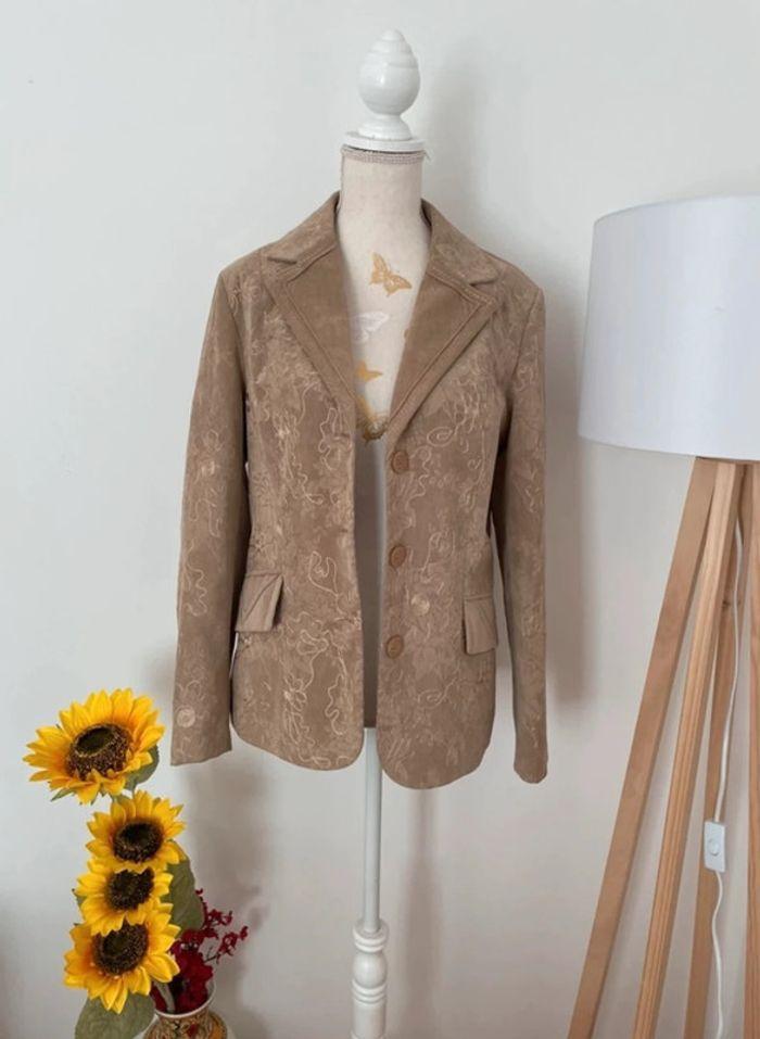 Blazer vintage avec broderies H&D taille M/38 - photo numéro 1