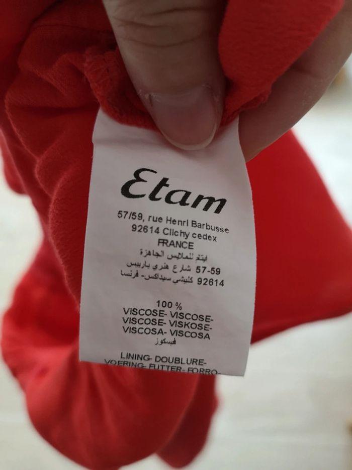 Robe corail Etam T. 38 - photo numéro 8